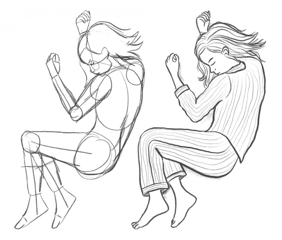 Day  // How to Draw a Sleeping Pose • Bardot Brush