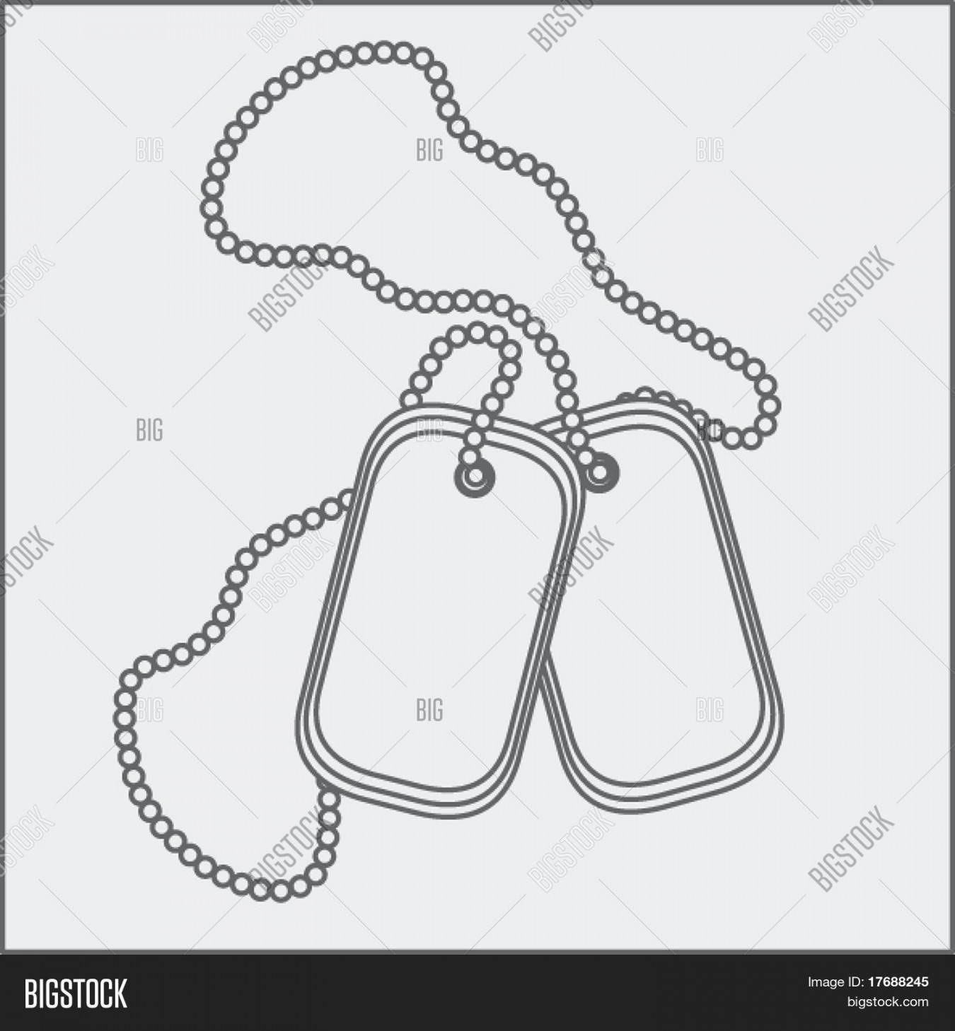 Dog Tags Drawing Vector & Photo (Free Trial)  Bigstock