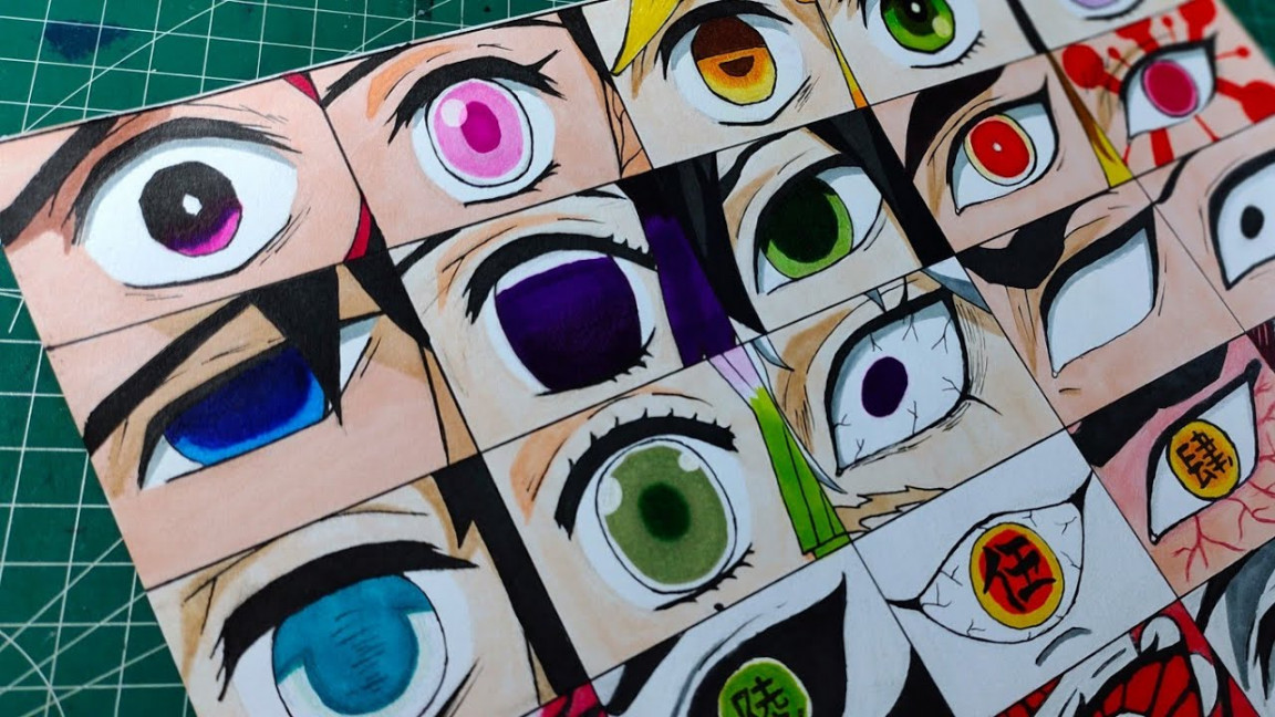 Drawing Anime Eyes Kimetsu no Yaiba/Demon Slayer