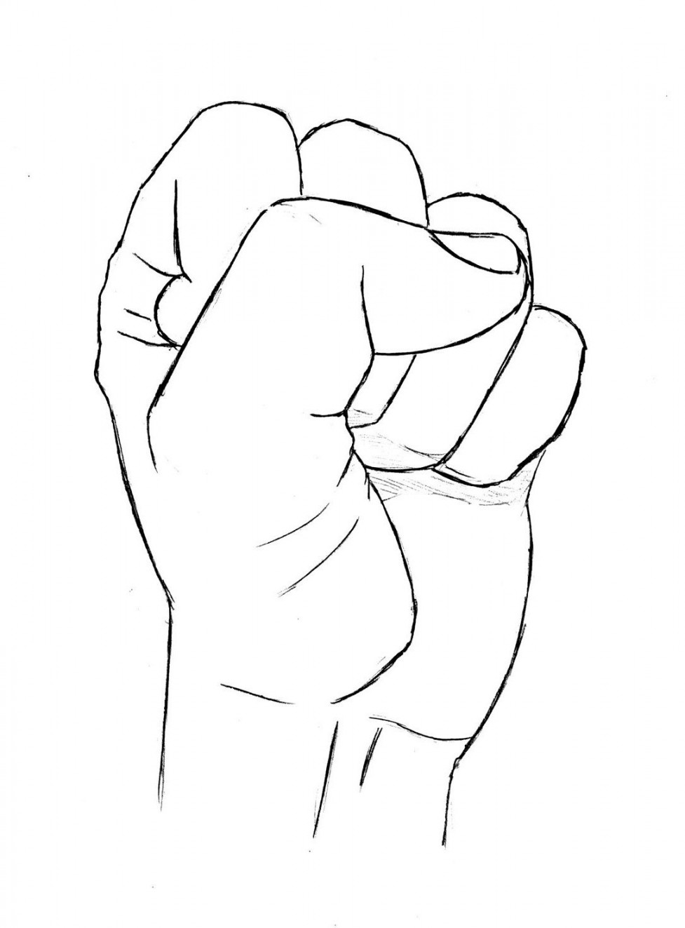 Drawing Lessons: How to draw a hand - Clenched fist!  How to draw