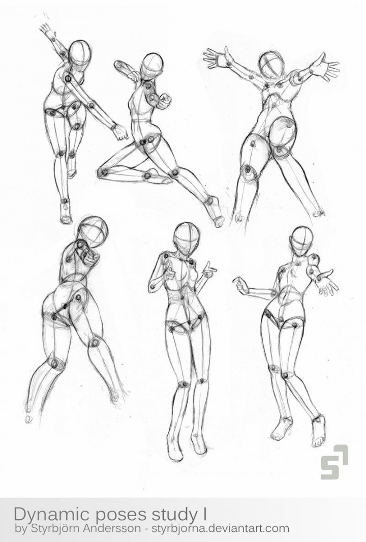 Dynamic Poses Study  by StyrbjornAndersson on DeviantArt  Figure