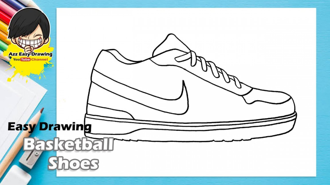 Easy Basketball Shoes Drawing