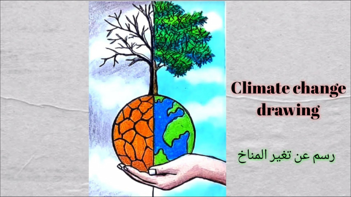 easy drawing  Climate change drawing  filfel drawings