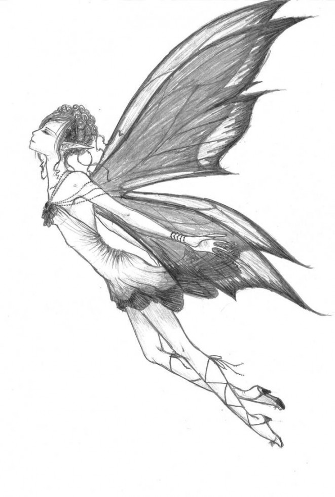 Fairy sketch by animeghostygirl on DeviantArt  Fairy sketch