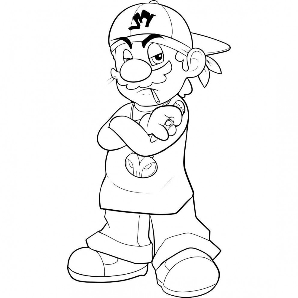 Free Printable Mario Coloring Pages For Kids  Graffiti characters