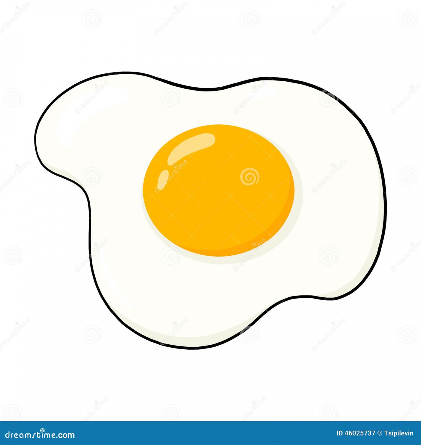 Fried egg illustration stock illustration