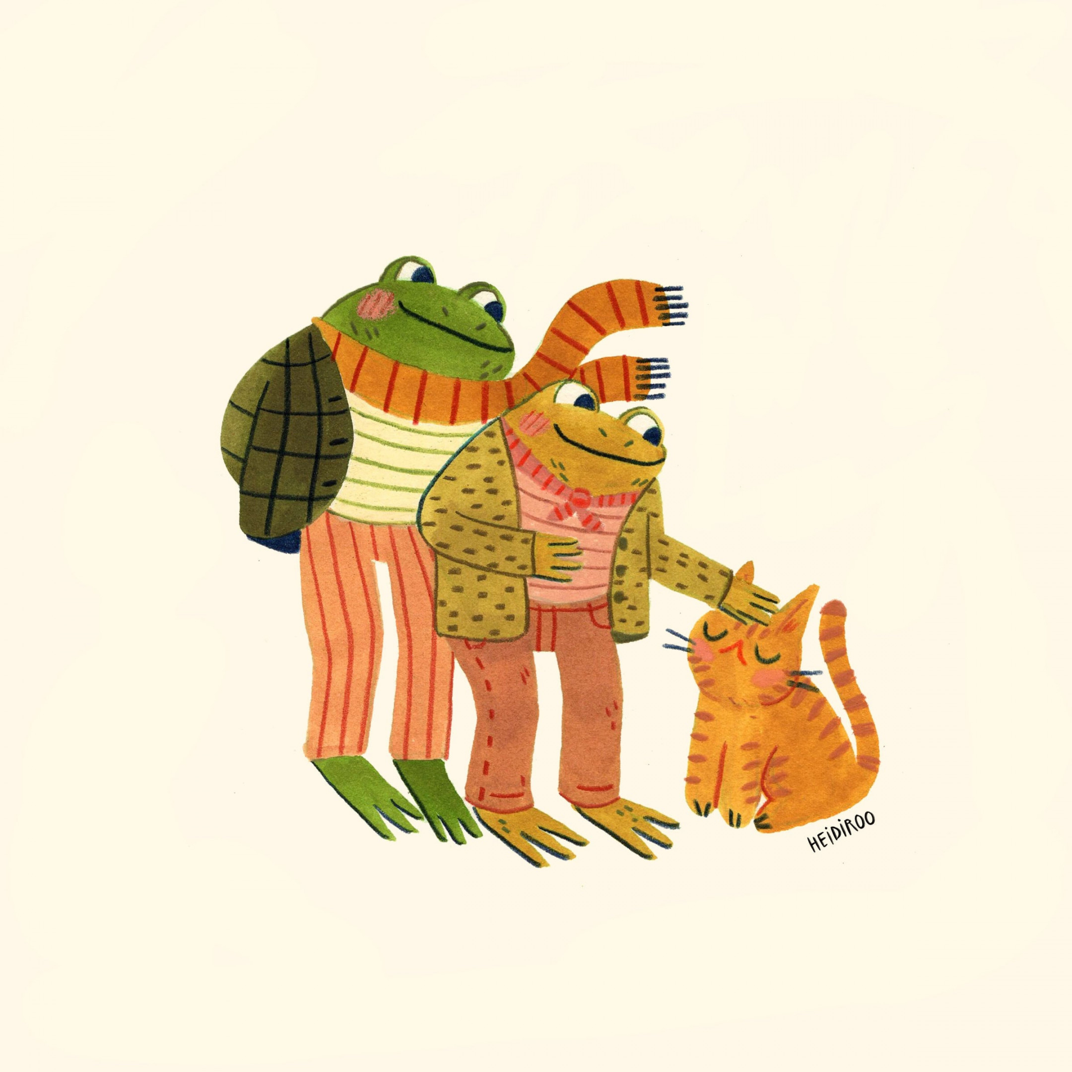 Frog and Toad Print - Etsy