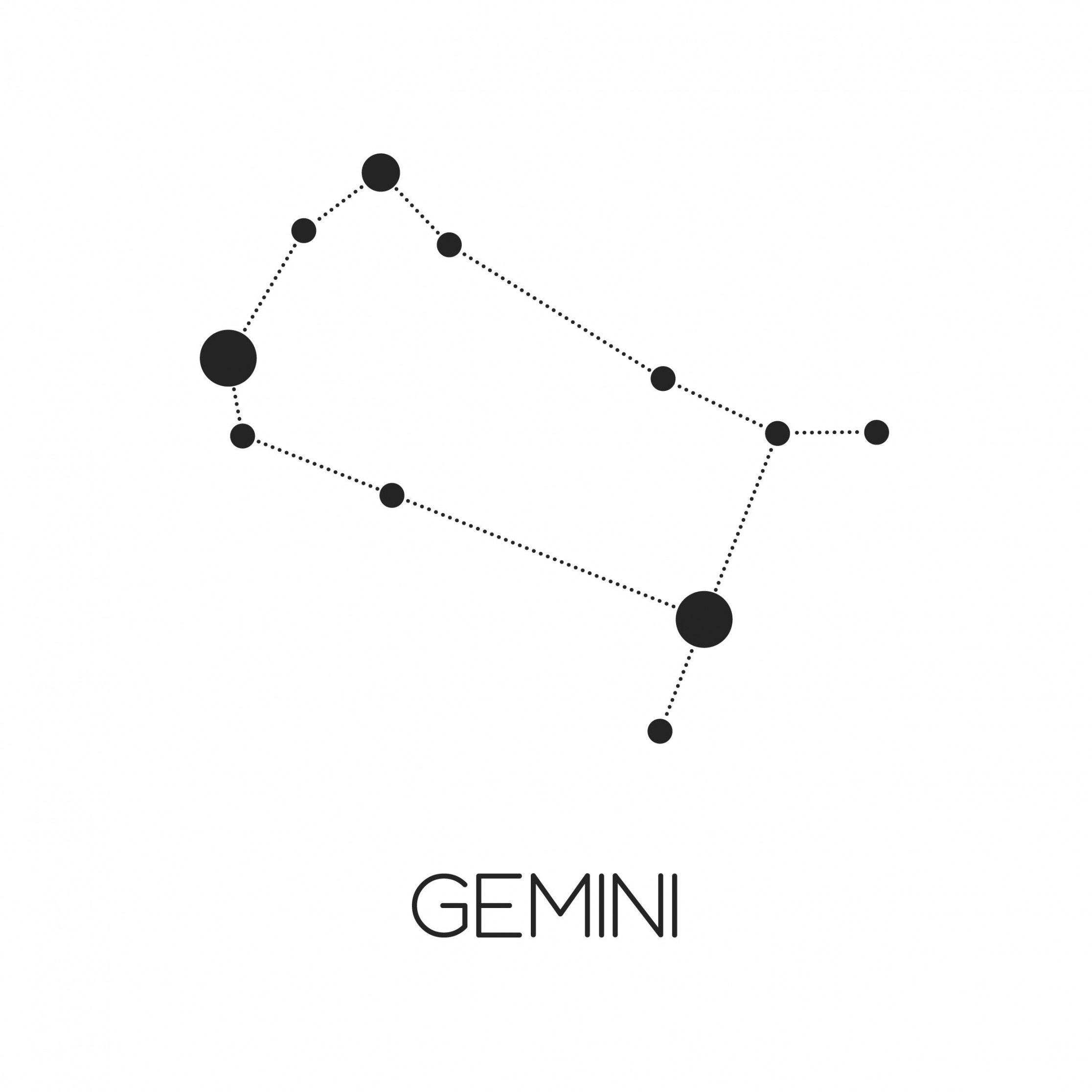 Gemini Constellation  Gemini constellation, Constellations, Line