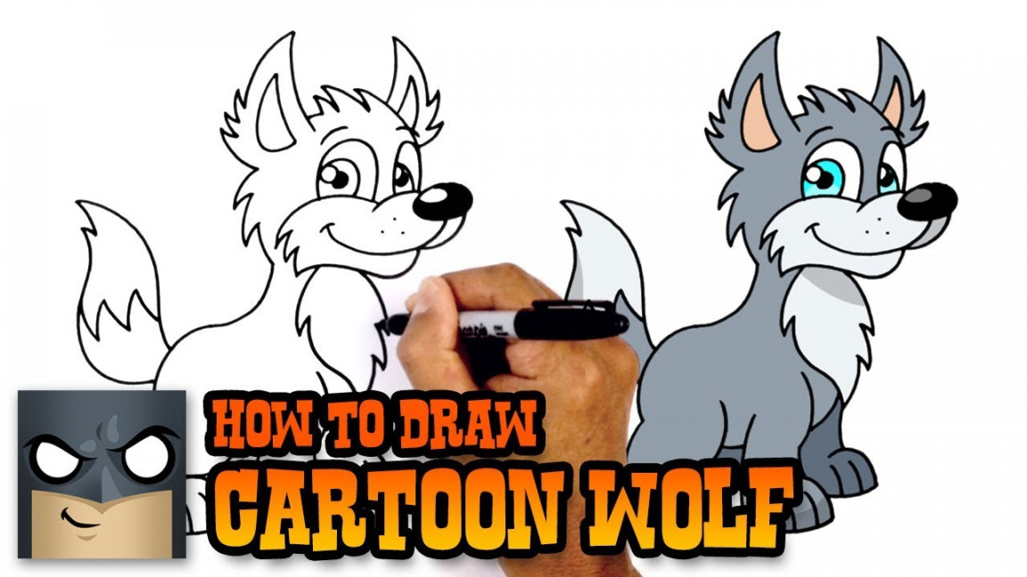 How to Draw a Cartoon Wolf