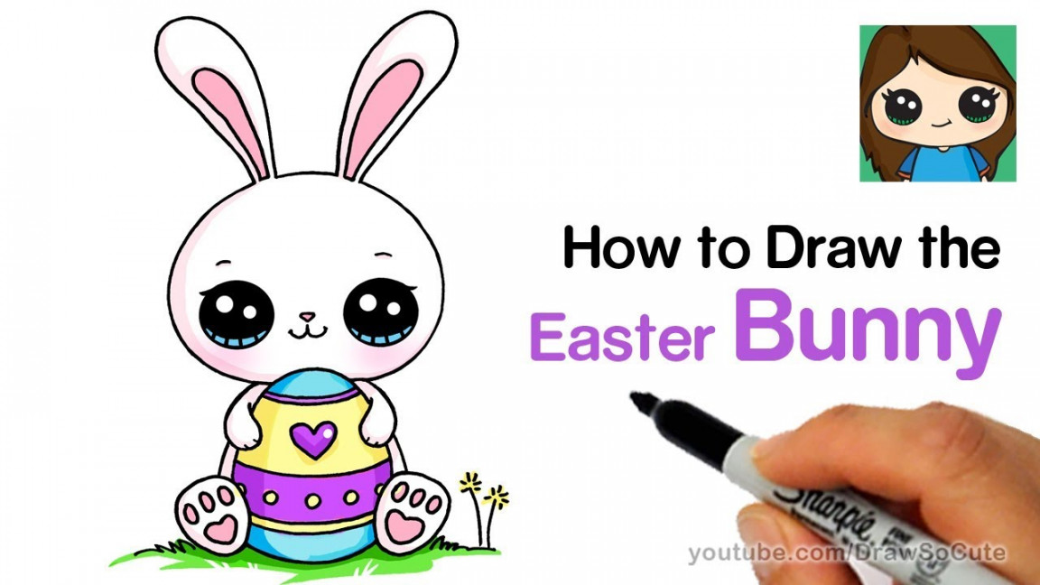 How to Draw a Cute Easter Bunny Easy