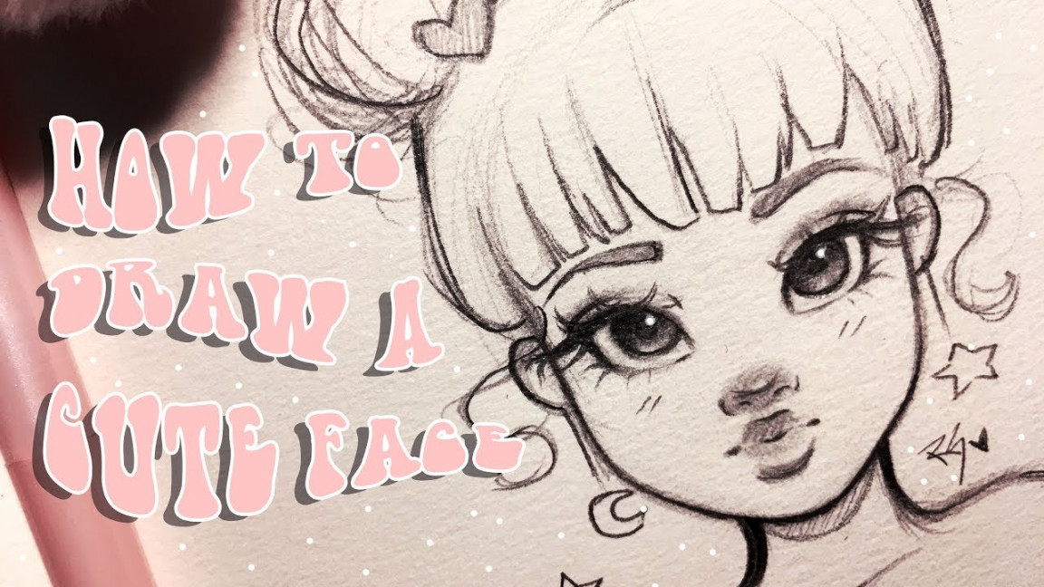 ♡ HOW TO DRAW A CUTE FACE ♡ Step by Step with Christina Lorre