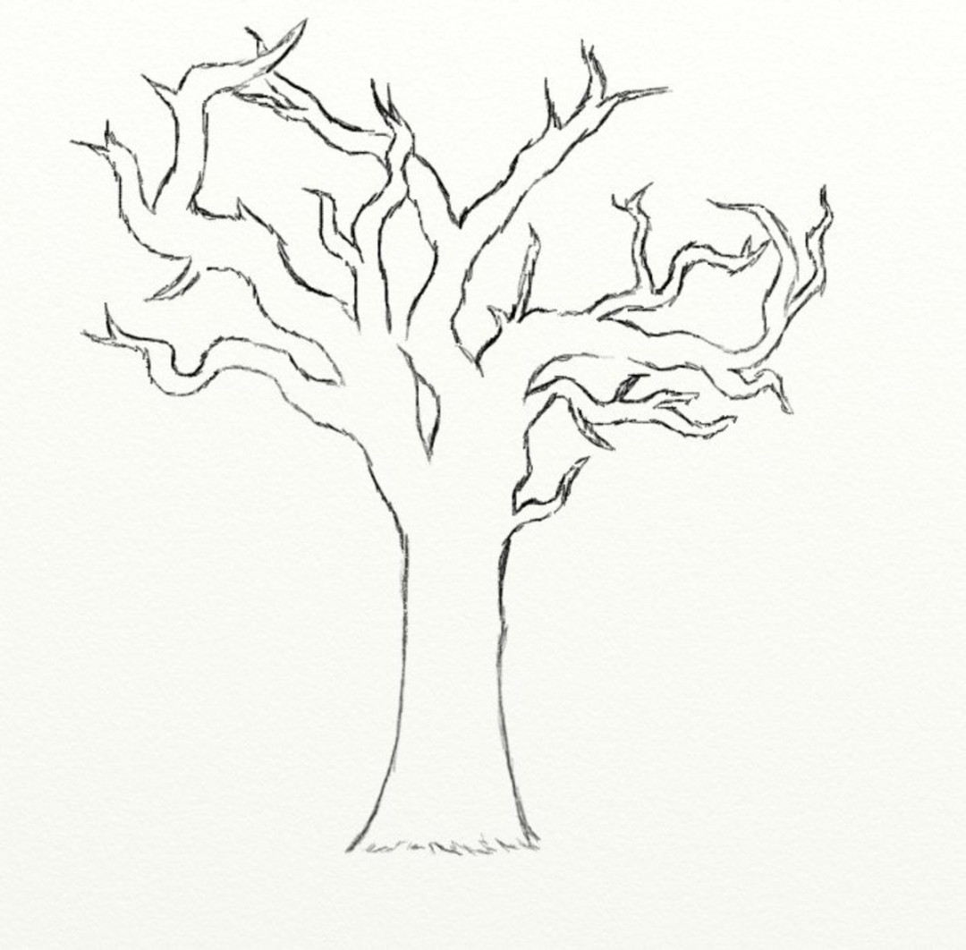 How to Draw a Dead Tree - FeltMagnet