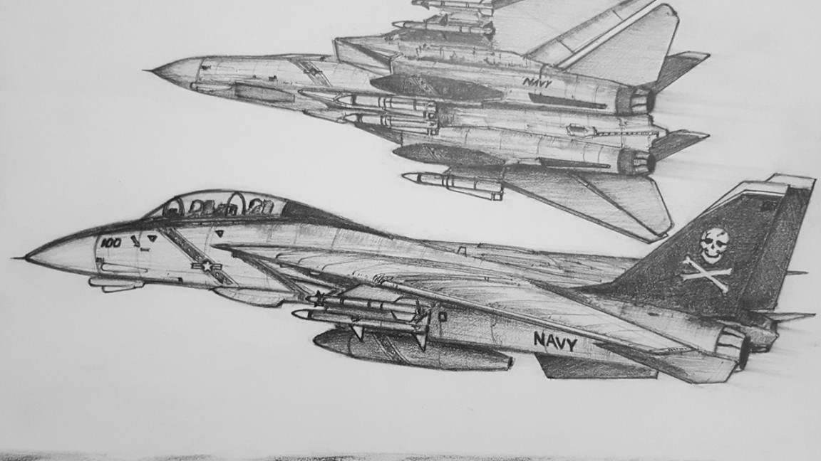 How To Draw A F- Tomcat