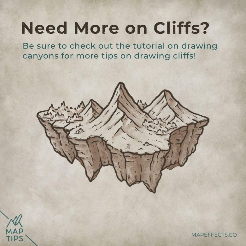 How to Draw a Floating Island on Your Fantasy Maps — Map Effects