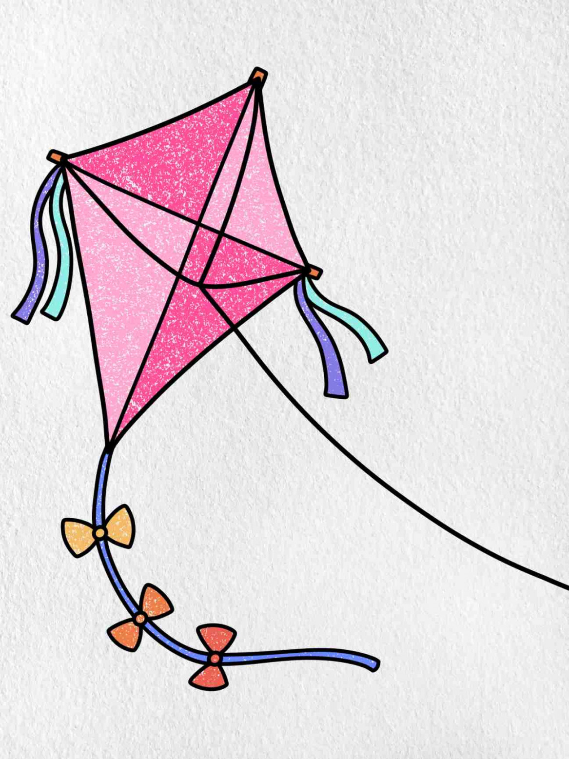 How to Draw a Kite - HelloArtsy