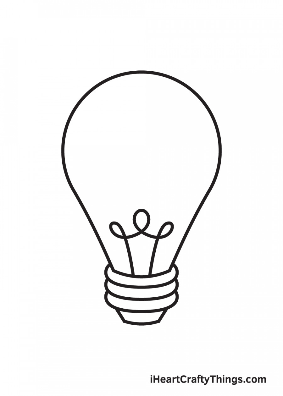 How to Draw a Light Bulb – Step by Step Guide – I Heart Crafty Things