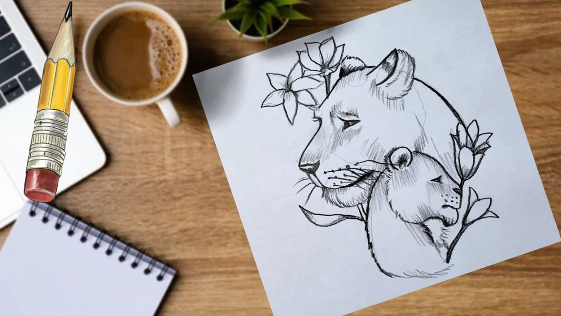 How to Draw a Lioness / How to Draw a Lion Cub