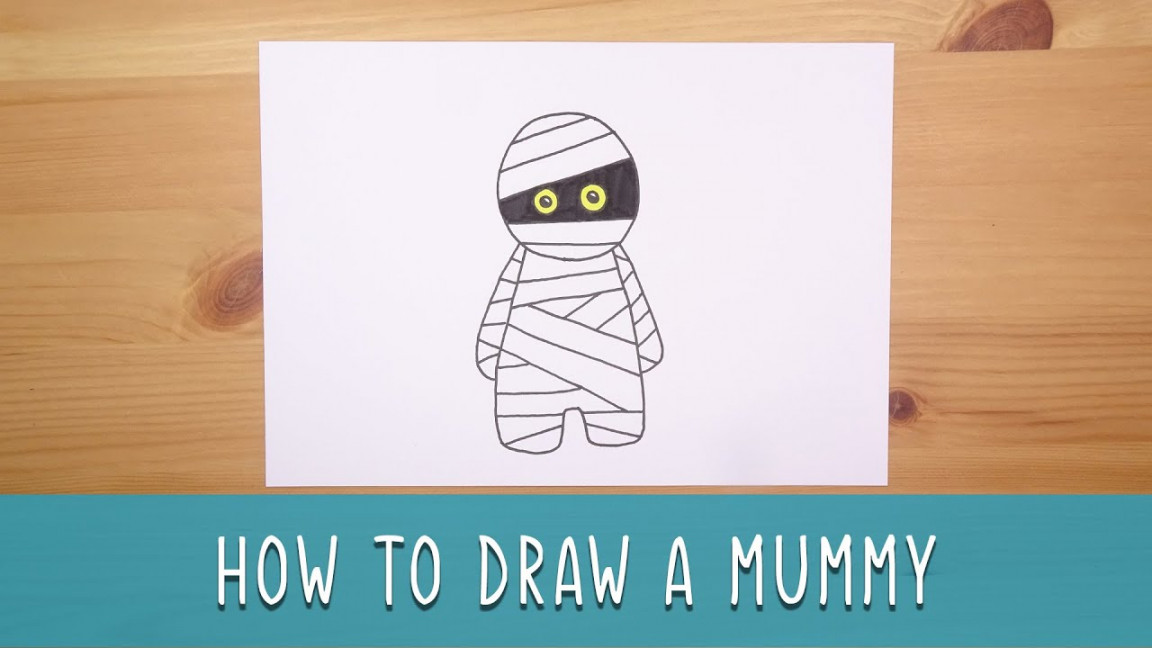 How to draw a Mummy - Easy things to draw!