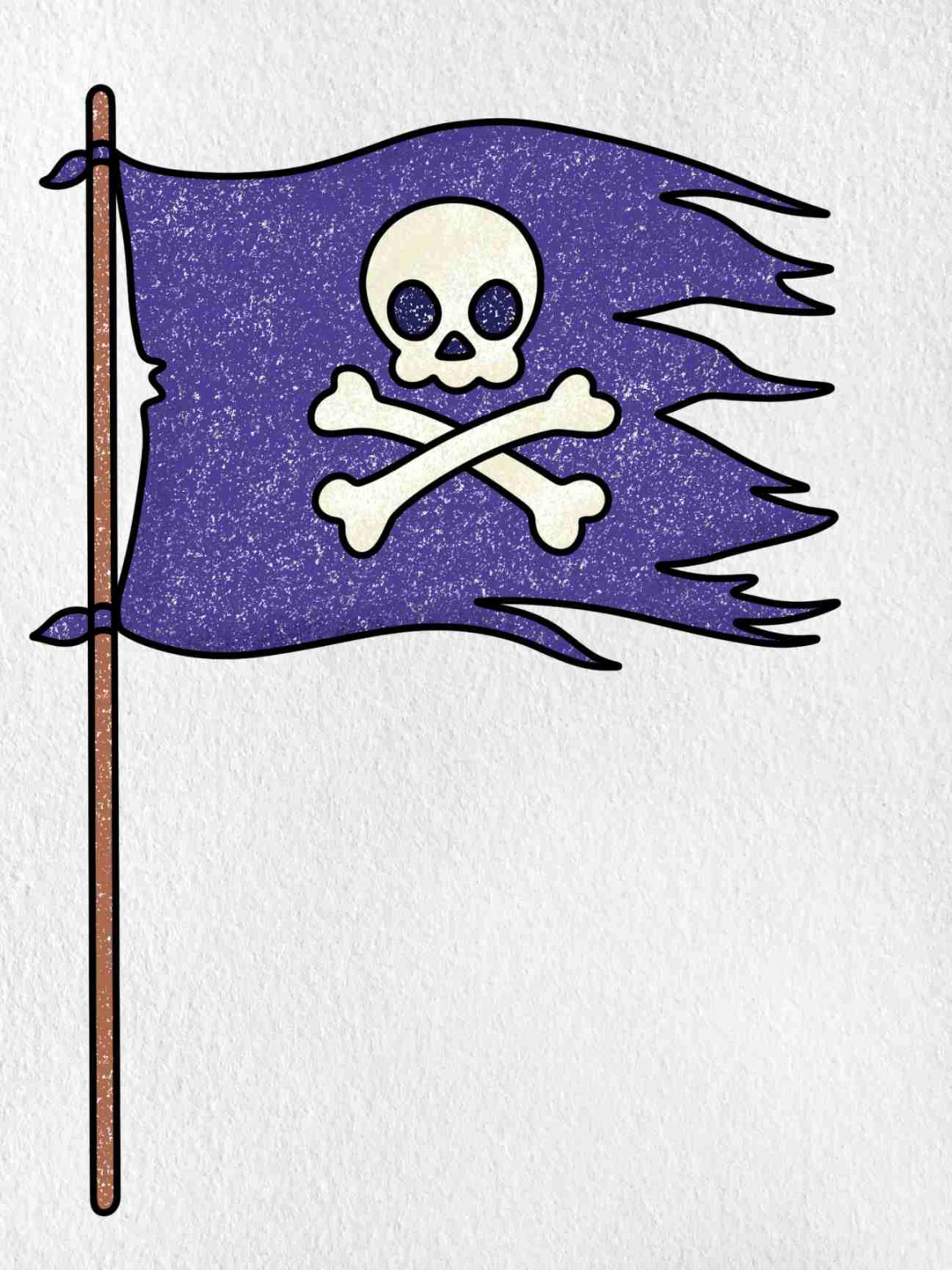 How to Draw a Pirate Flag - HelloArtsy