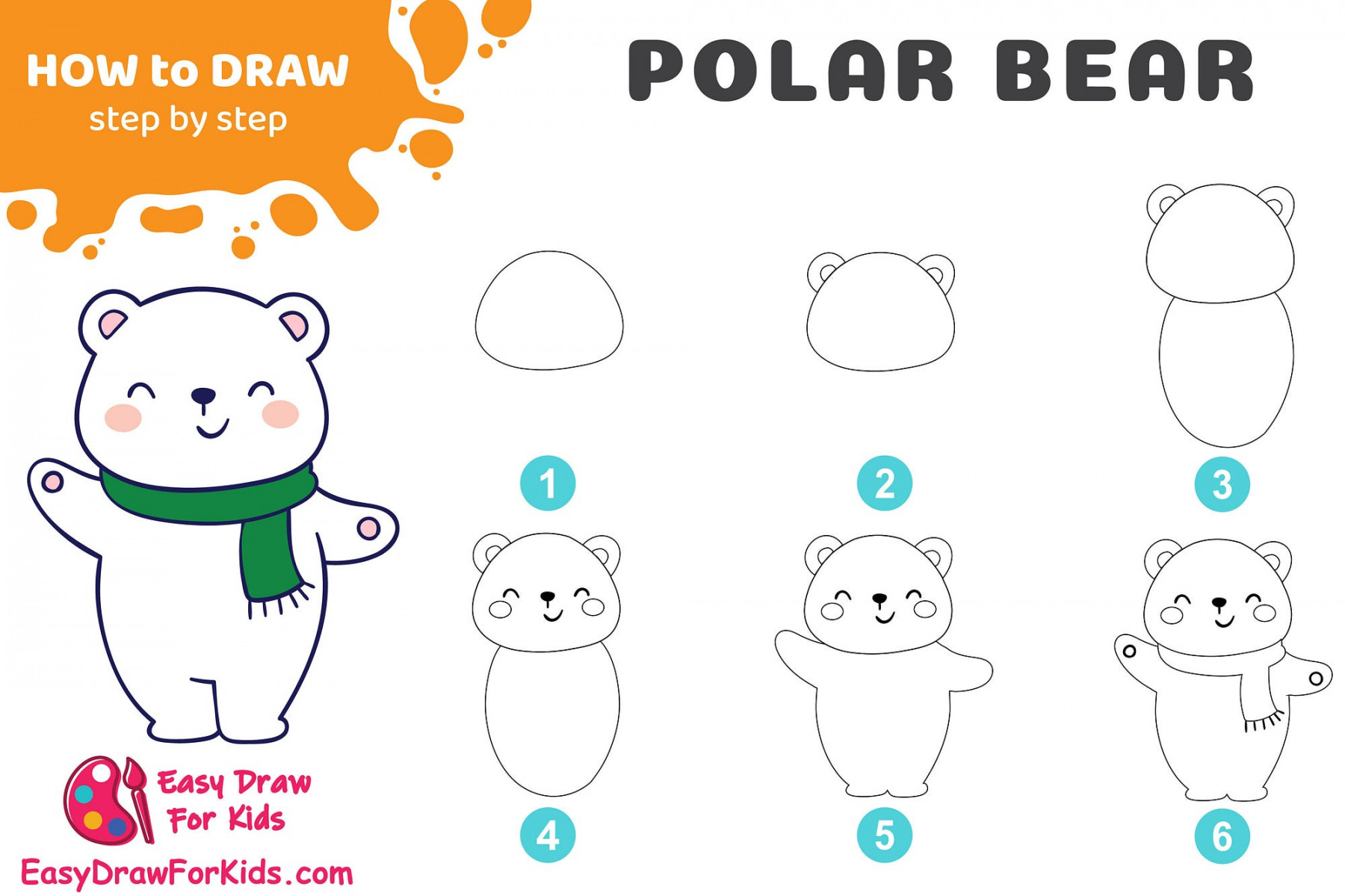 How To Draw A Polar Bear