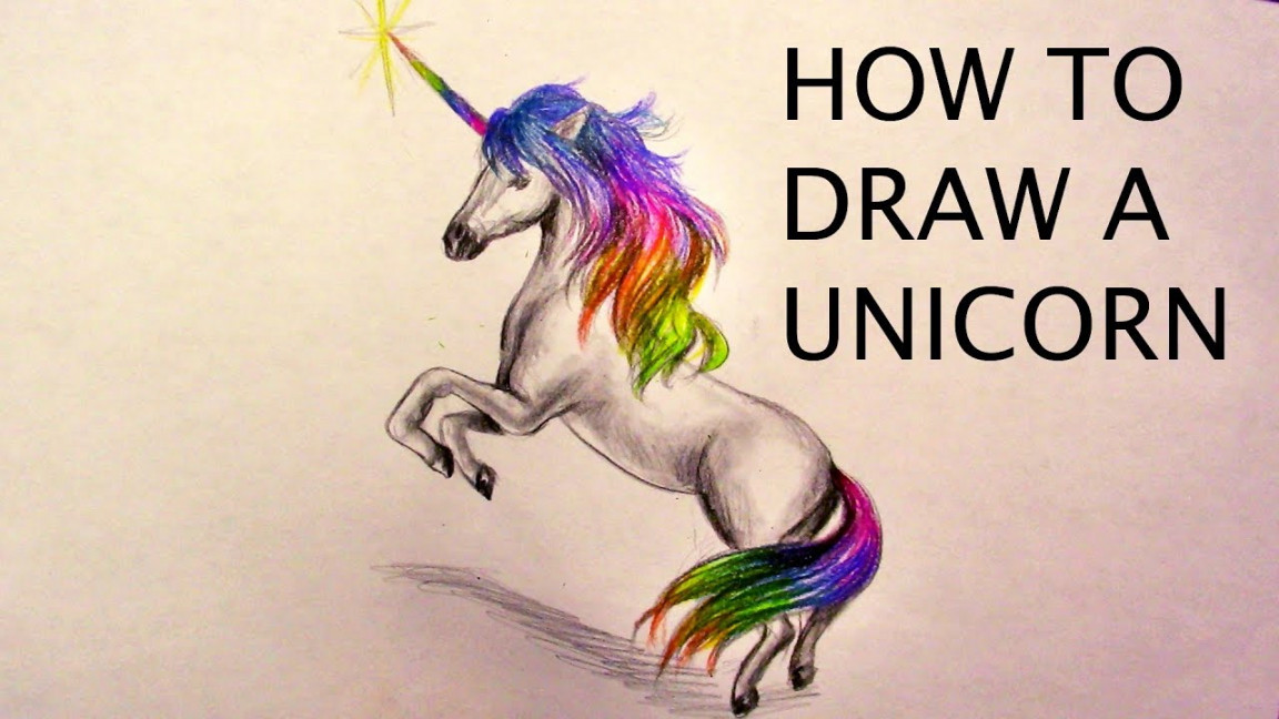 How to Draw A Realistic Unicorn (Easy) - Realtime