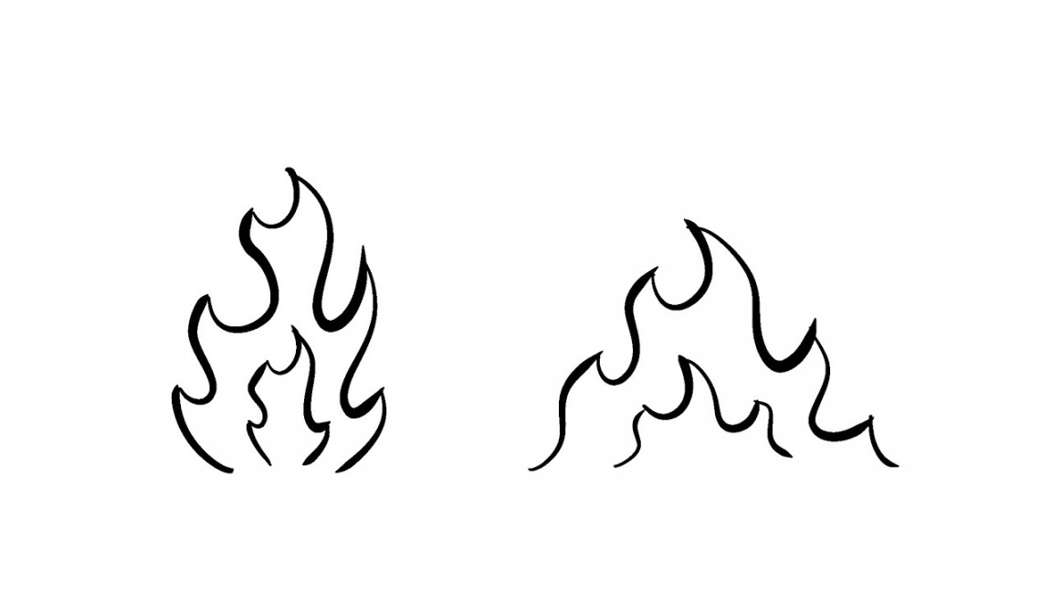 How to Draw a Simple Fire  Step-by-Step Lesson