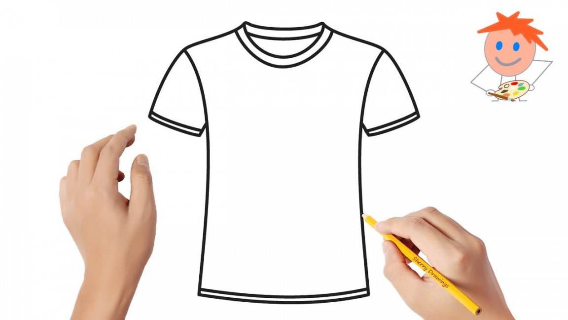 How to draw a t-shirt  Easy drawings