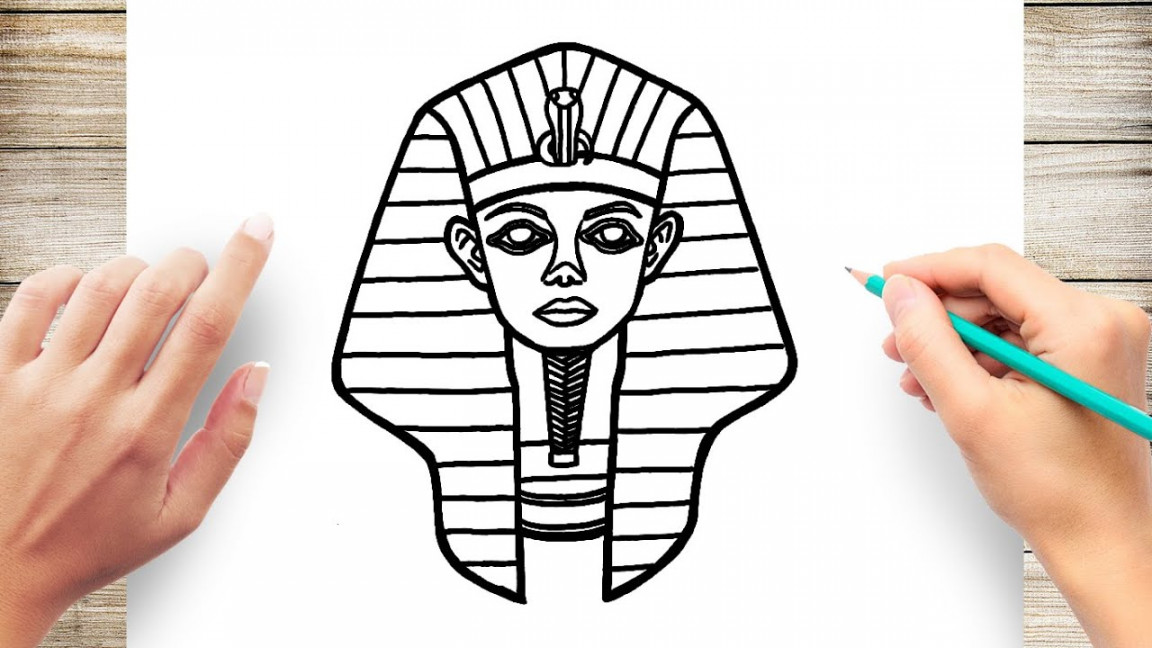 How to Draw An Egyptian King (Pharaoh)