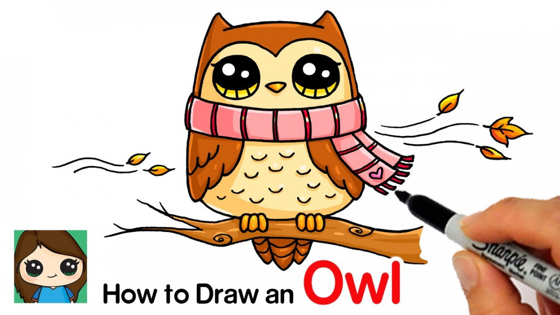 How to Draw an Owl for Fall Easy