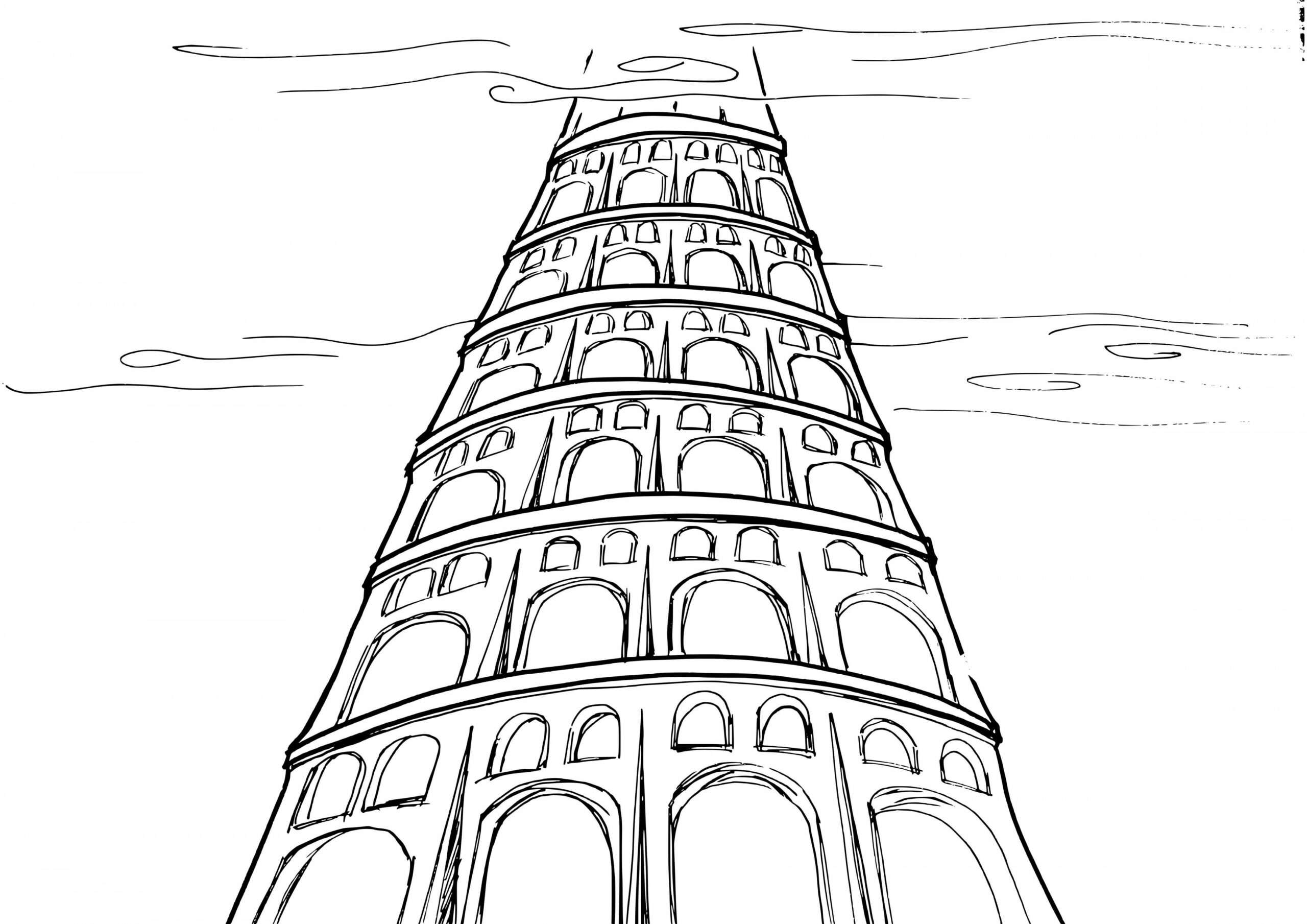 How To Draw Bible Stories- Tower of Babel  Zmarie Heartart