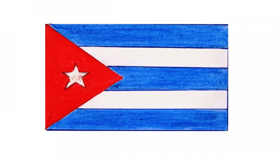 How to draw Cuban flag