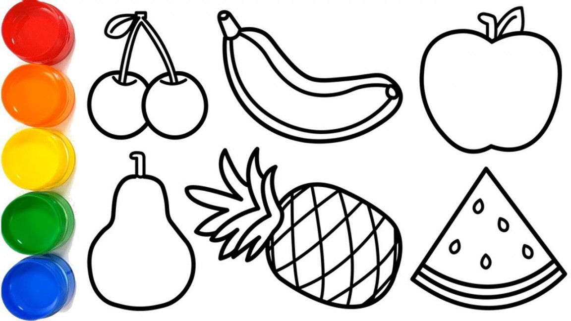 How to Draw Fruits  Easy Drawing and Painting Fruits  KS ART