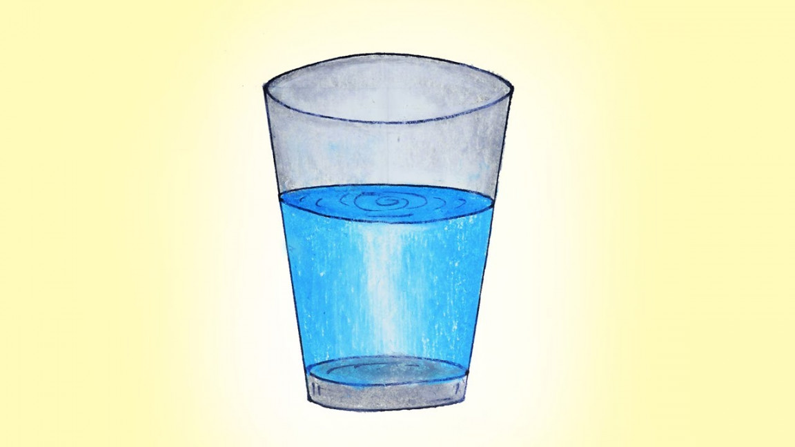 How to draw Glass with Water ‍easy and simple, Glass drawing very easy