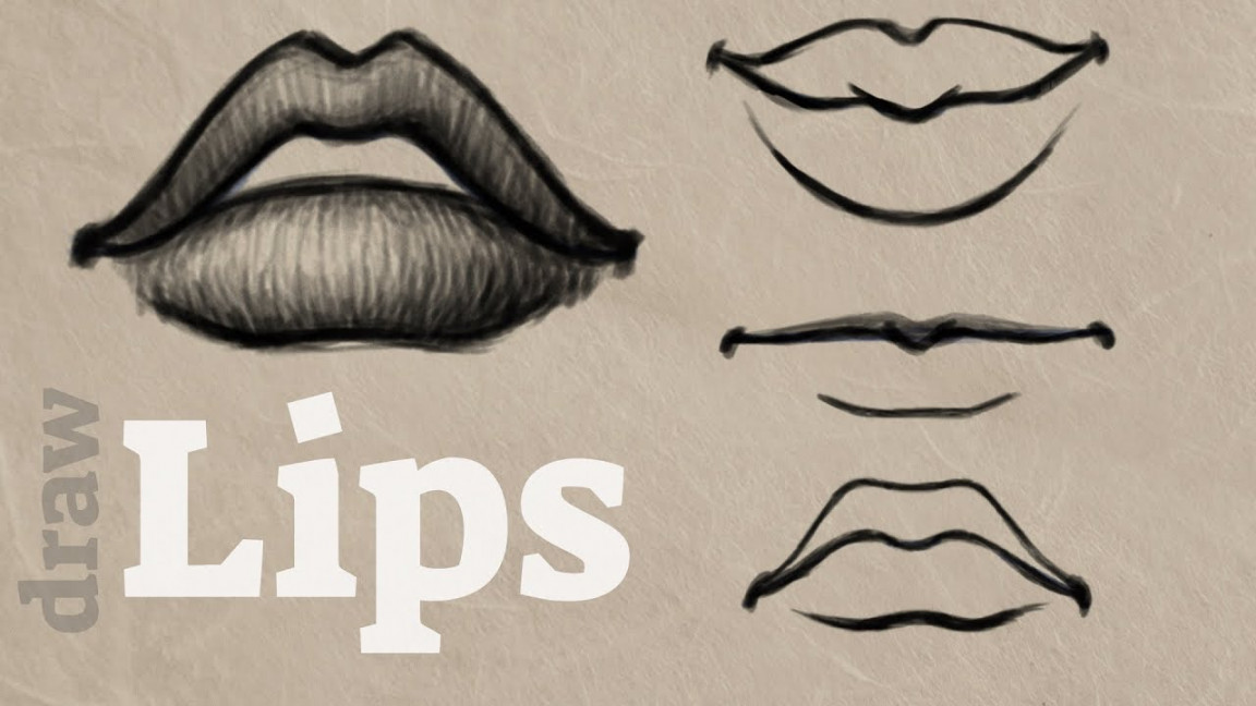 How to Draw Lips  Male + Female