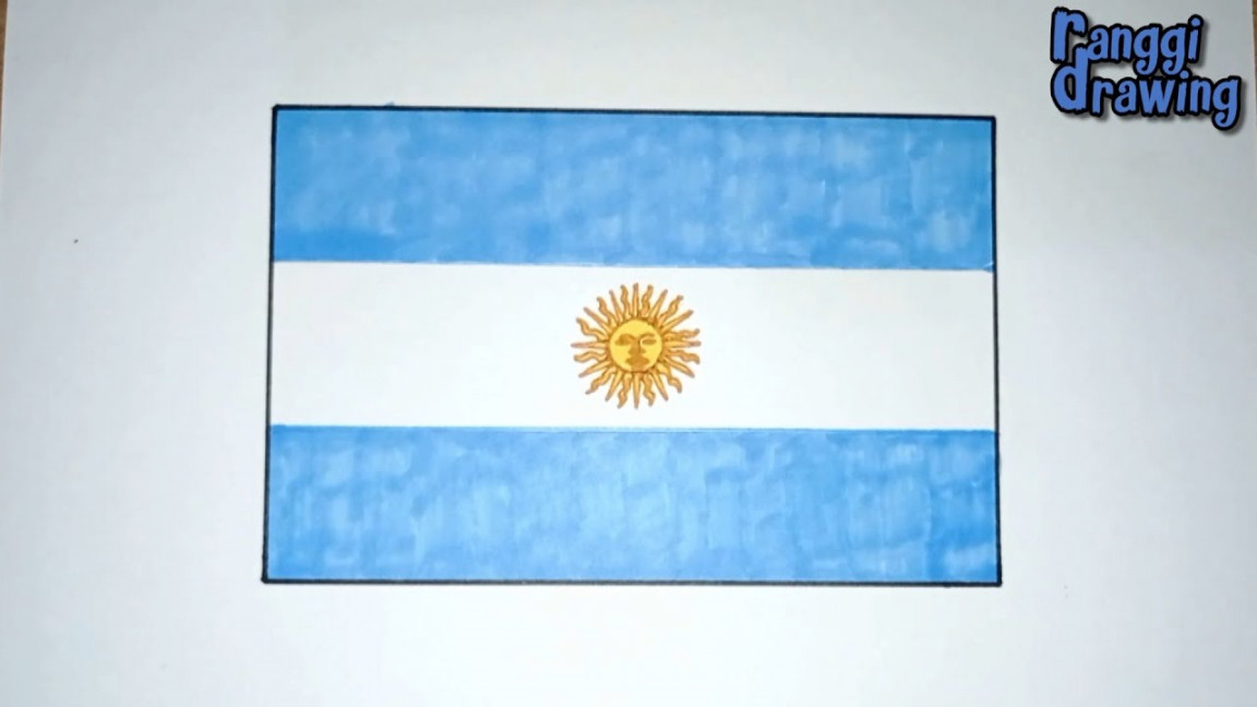 How to Draw The Flag of Argentina