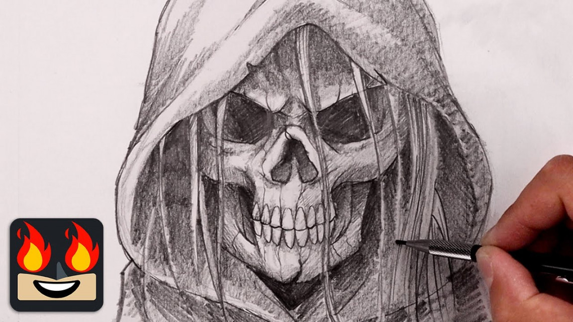 How To Draw the Grim Reaper  Sketch Tutorial