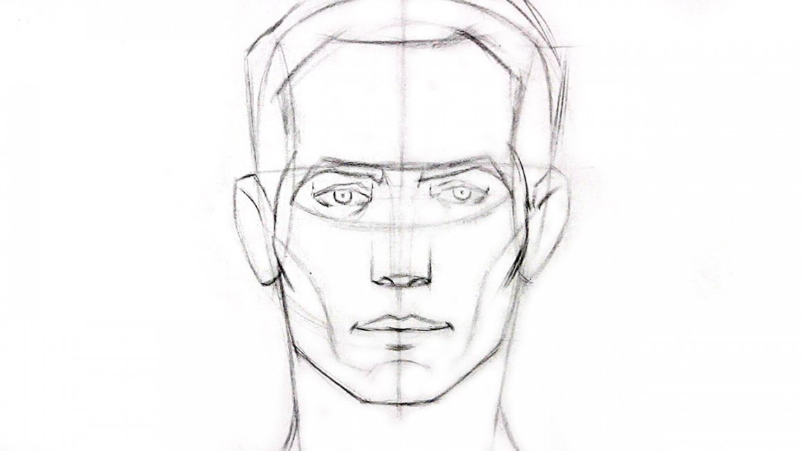 How to Draw the Head - Front View