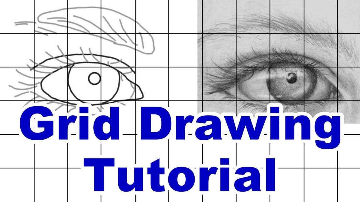 how to draw using a grid - grid drawing tutorial