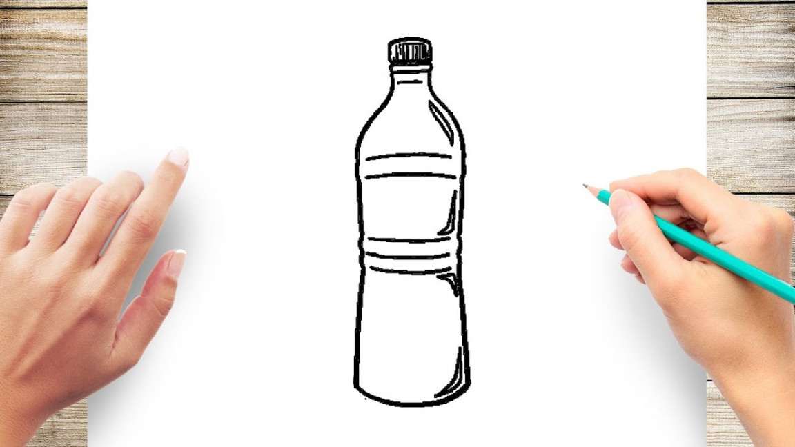 How To Draw Water Bottle Step by Step