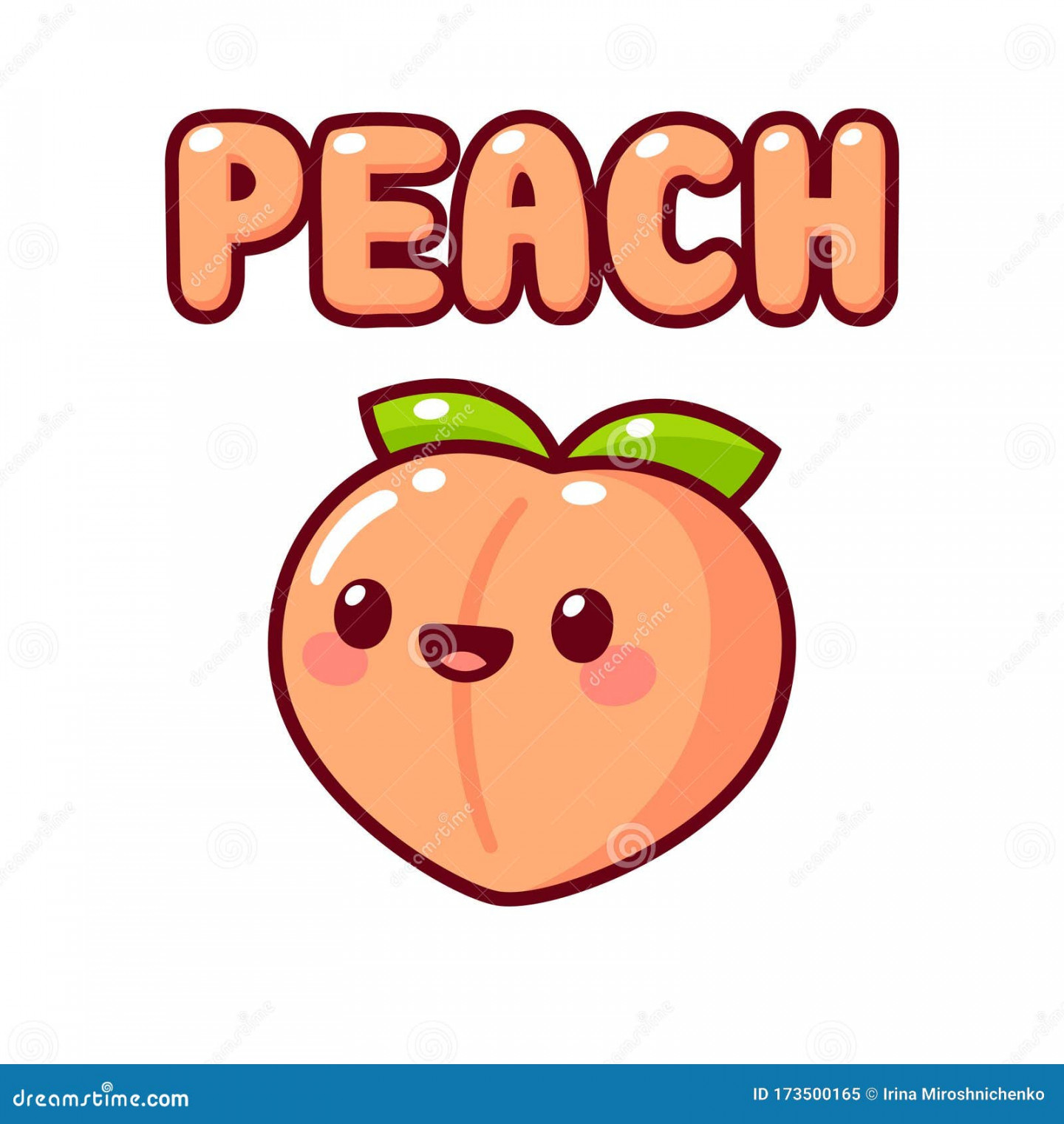 Kawaii Peach Stock Illustrations – ,37 Kawaii Peach Stock