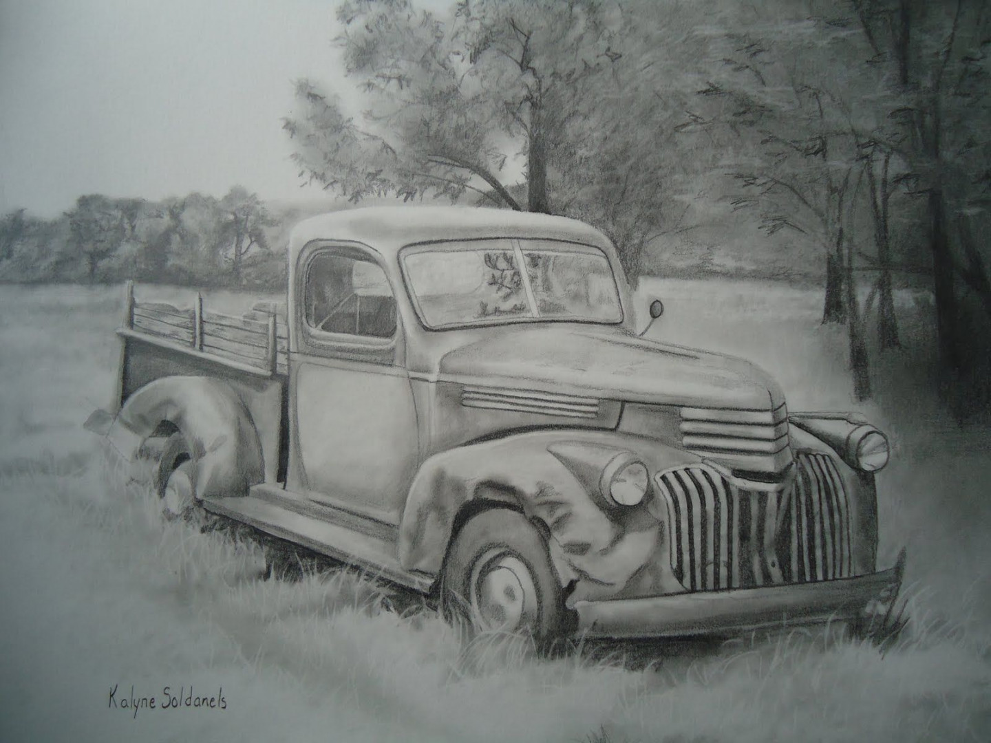 pencil drawings of old trucks - Yahoo Search Results  Car drawing