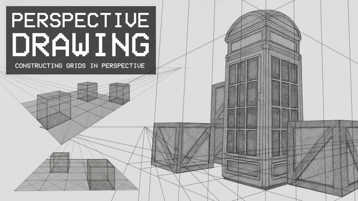 Perspective Drawing  - How To Construct Grids In Perspective