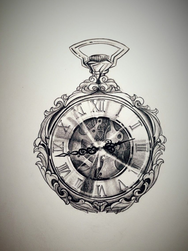 Pin by Twiggie Davis on ink den  Clock tattoo design, Pocket