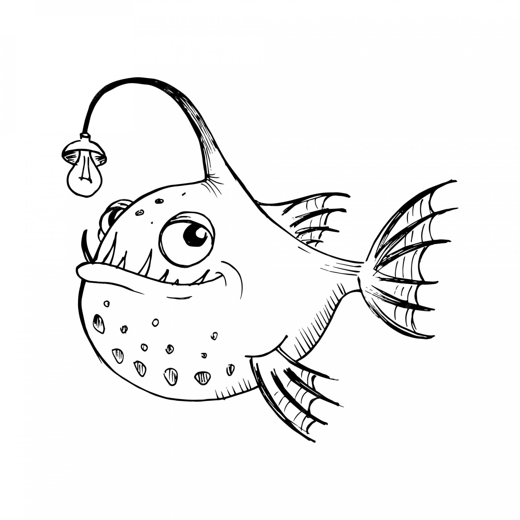 Premium Vector  Funny fish