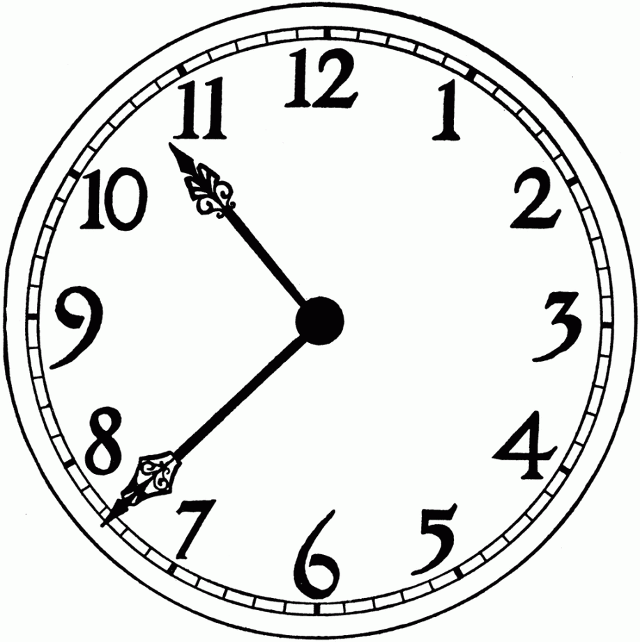 Printable Blank Clock Face - Clipart library  Clock face