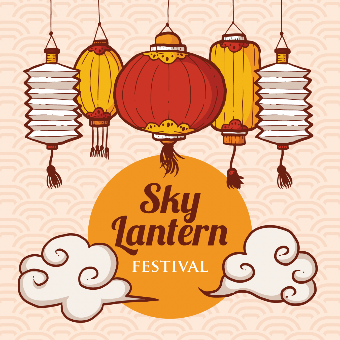 Sky Lantern Festival Illustration  Lantern illustration, Lantern