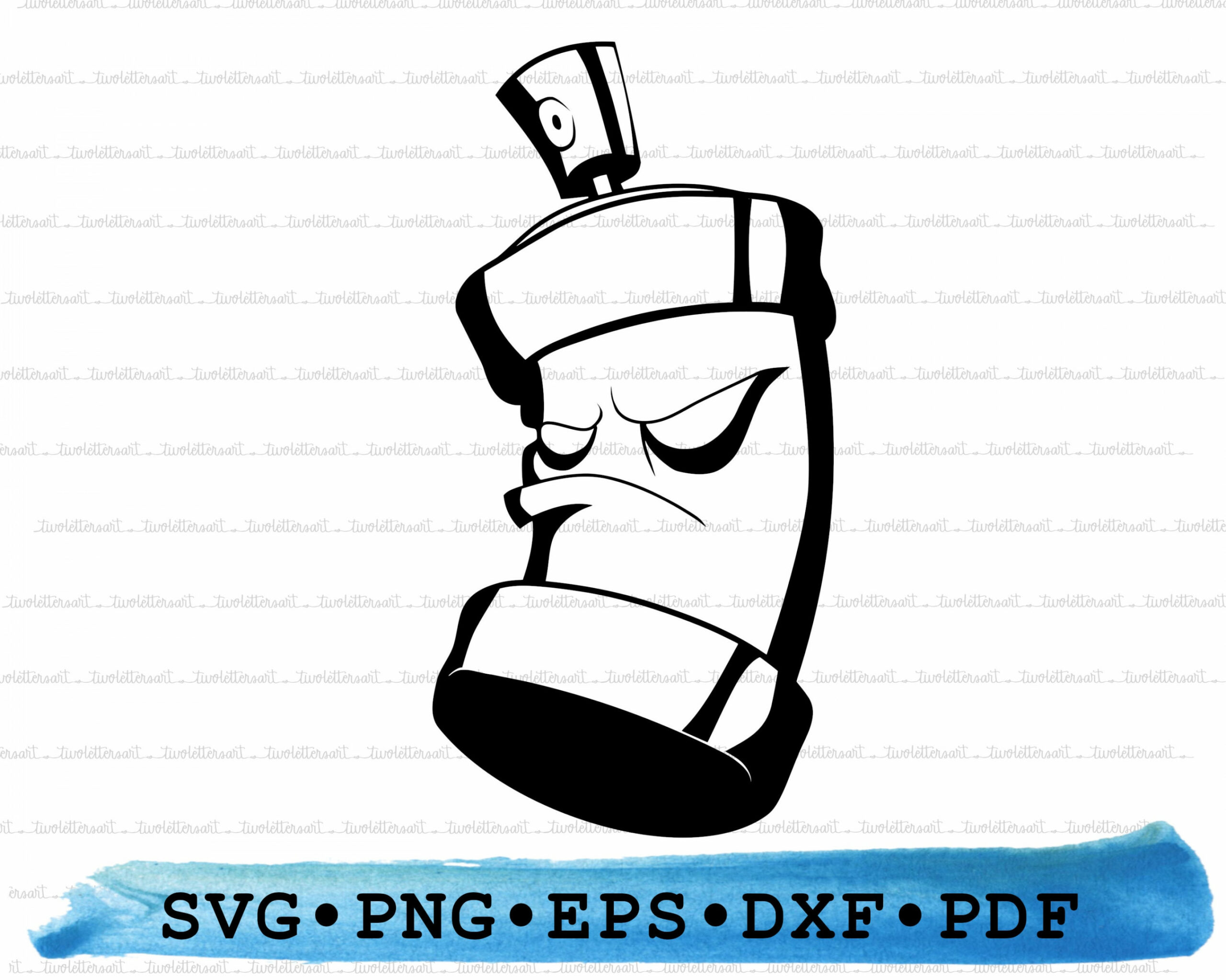 Spray can Svg, Spraycan Silhouette, Graffiti Spray Paint Cricut  Transparenter Umriss Vektor DXF EPS PDF Png Clipart Druckbare Deko Cut File