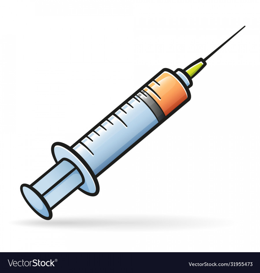 Syringe drawing isolated design Royalty Free Vector Image