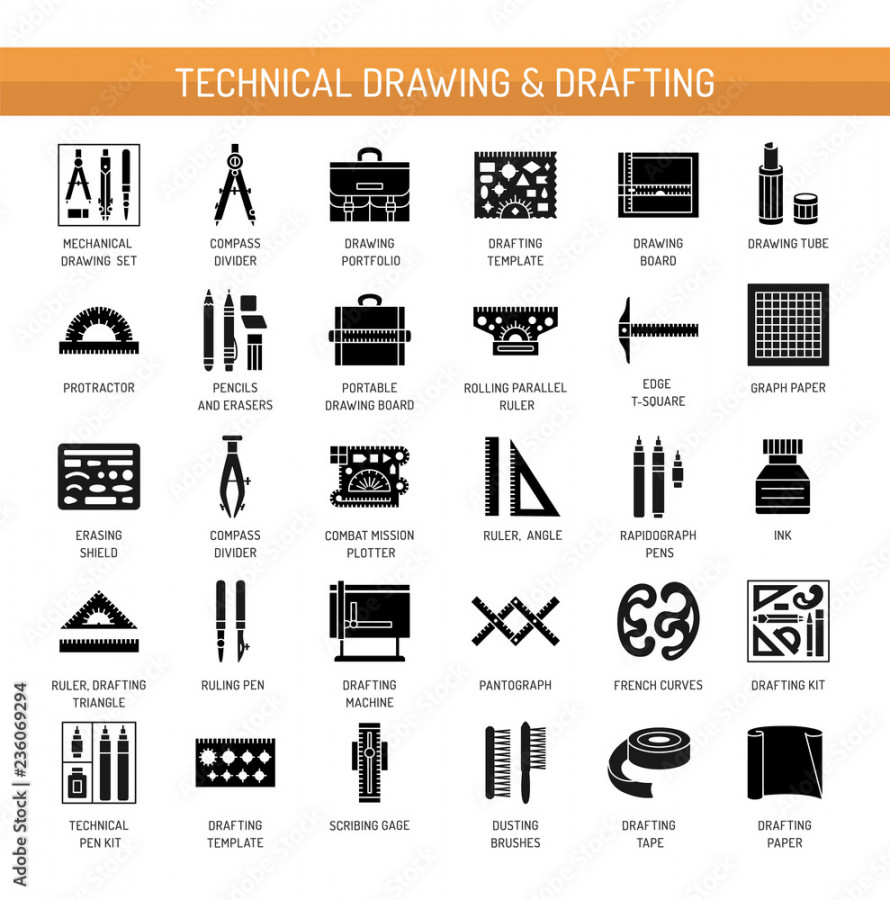 Technical & engineering drawing tools