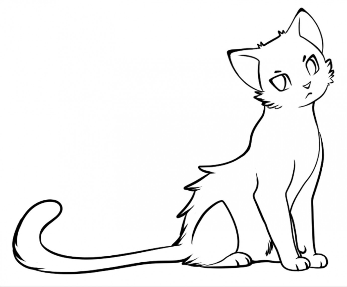 Template  Cat coloring page, Cat coloring book, Warrior cat drawings